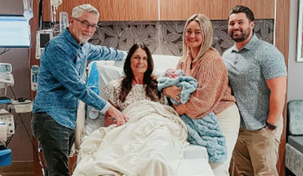 56 Year Old US Woman Nancy Hauck Gives Birth To Son And Daughter-In-Law's Baby
