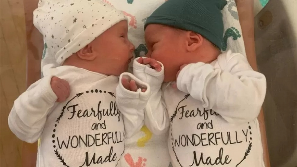 In rare case a big surprise twins born from embryos of Oregon couple, frozen 30 years ago